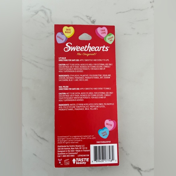 Sweethearts “Honey Bun / Cutie Pie” Lip Balm & Nail Polish Set – NEW - Picture 2 of 2